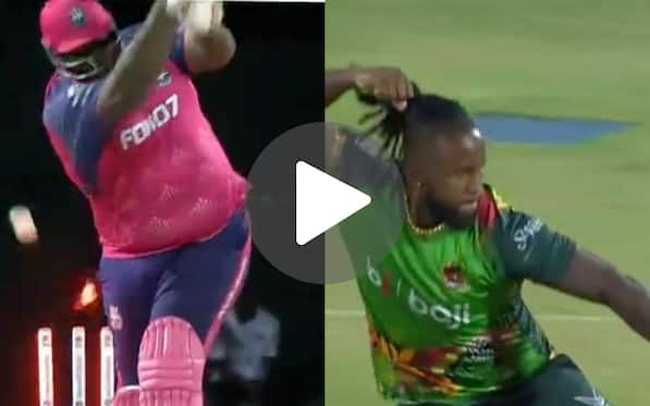 [Watch] Kyle Mayers Gets Fired Up As He Dismisses Cornwall For A Duck In CPL 2024